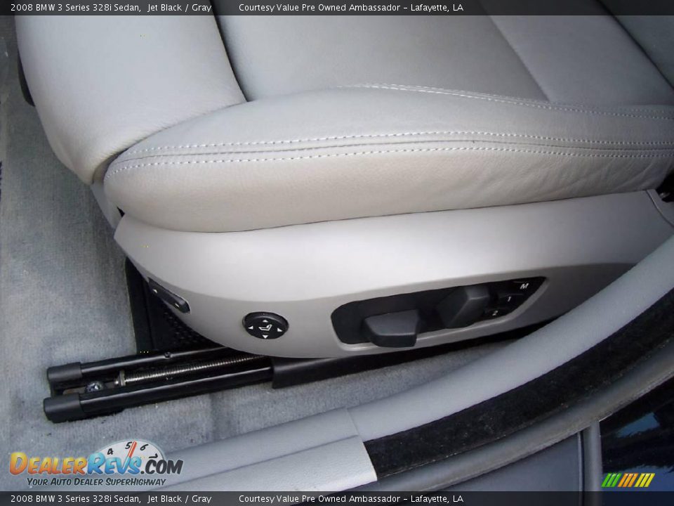 2008 BMW 3 Series 328i Sedan Jet Black / Gray Photo #14