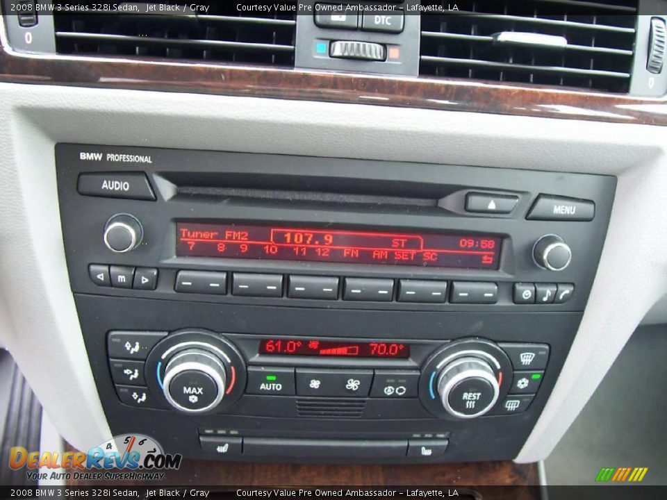 2008 BMW 3 Series 328i Sedan Jet Black / Gray Photo #17