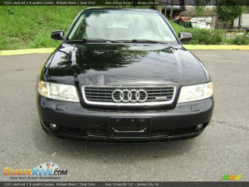 2001 Audi A4 2.8 quattro Sedan Brilliant Black / Opal Grey Photo #2