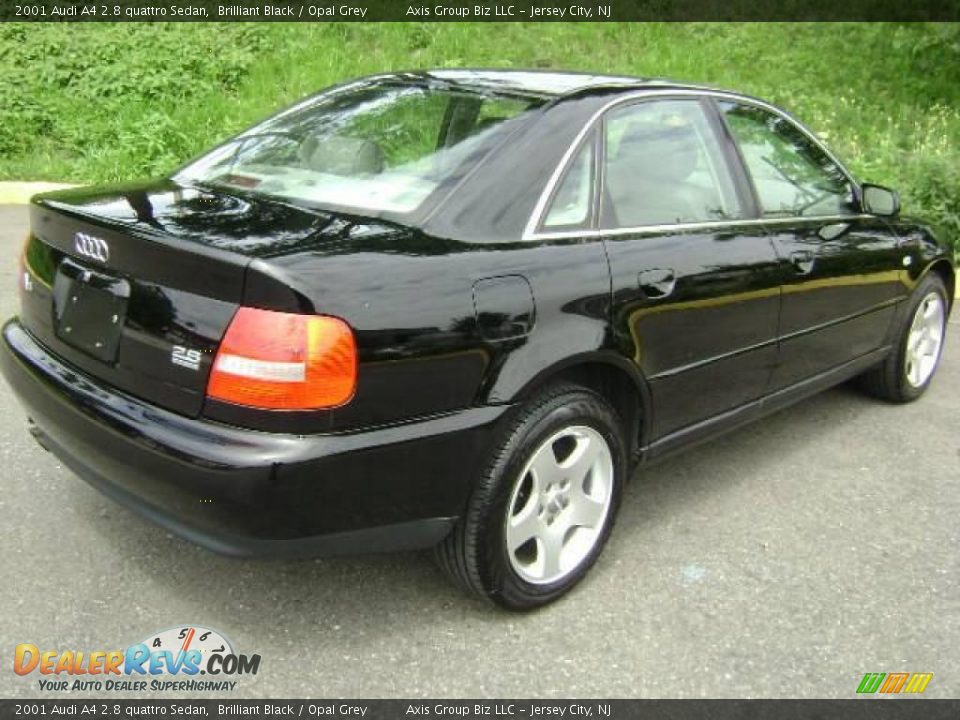2001 Audi A4 2.8 quattro Sedan Brilliant Black / Opal Grey Photo #5