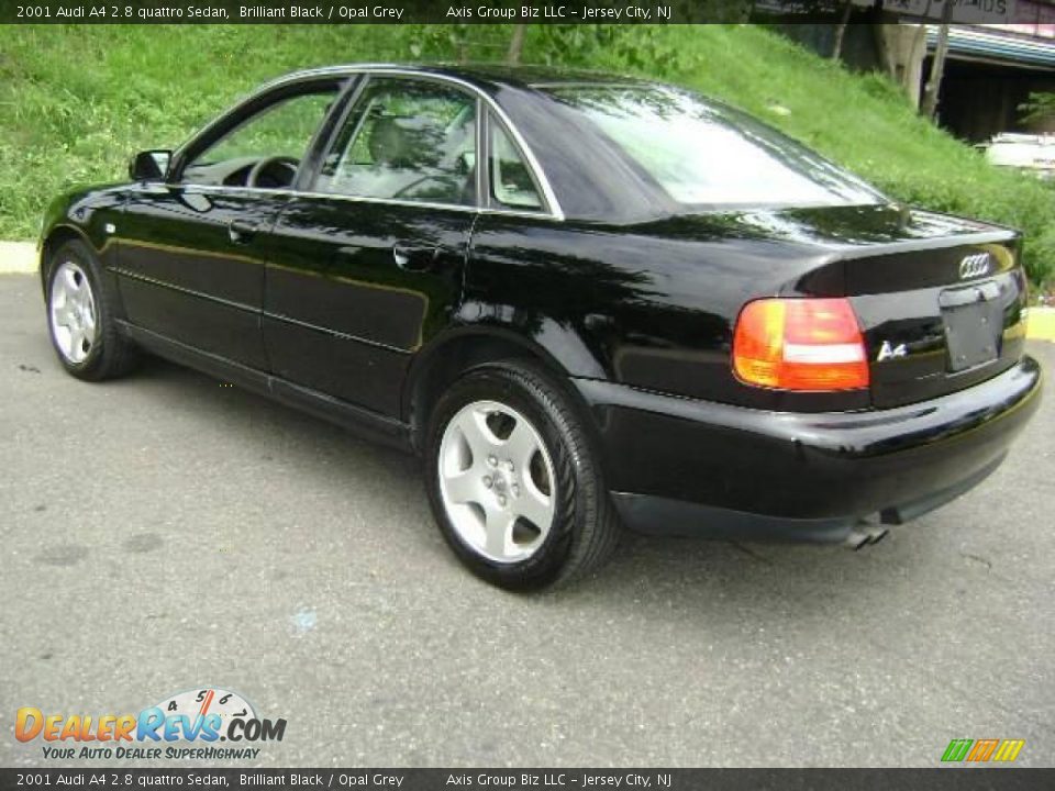 2001 Audi A4 2.8 quattro Sedan Brilliant Black / Opal Grey Photo #7