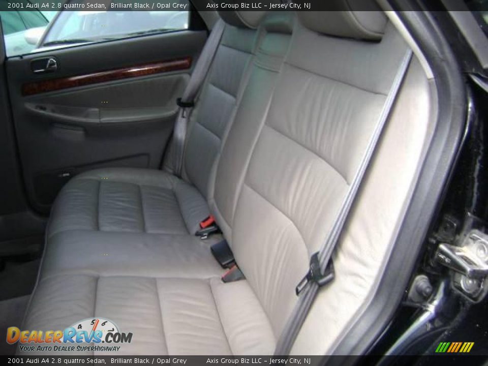 2001 Audi A4 2.8 quattro Sedan Brilliant Black / Opal Grey Photo #9
