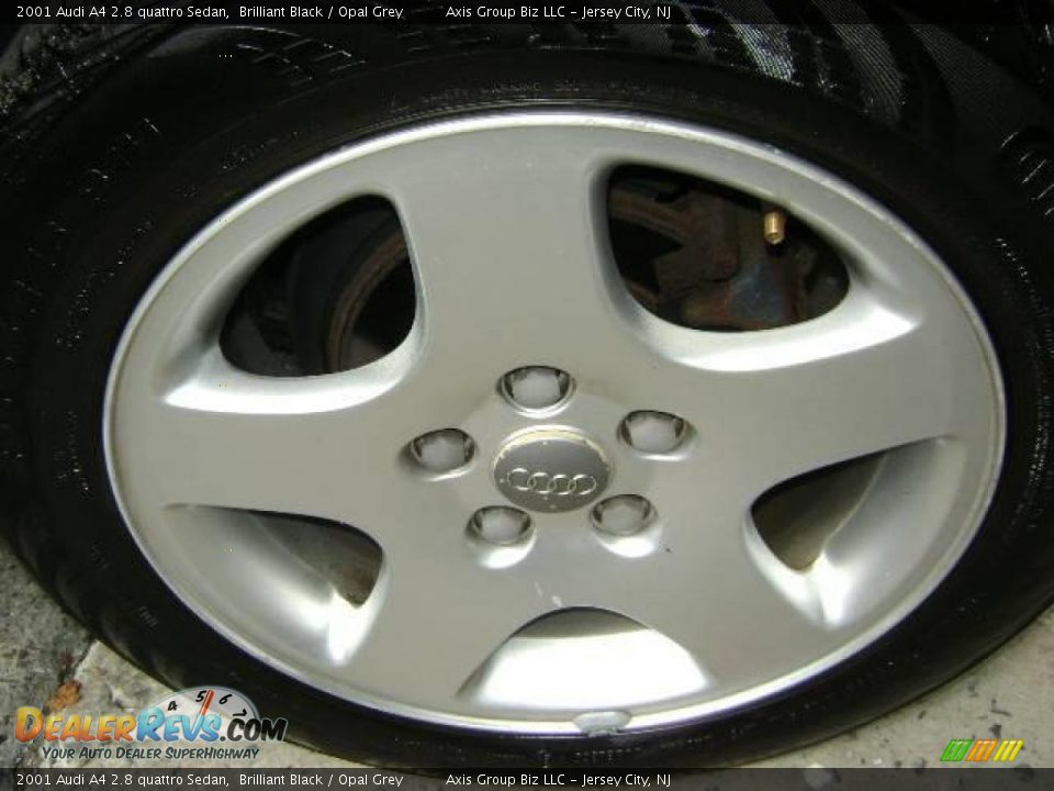2001 Audi A4 2.8 quattro Sedan Brilliant Black / Opal Grey Photo #12