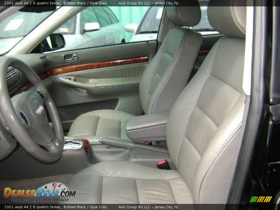2001 Audi A4 2.8 quattro Sedan Brilliant Black / Opal Grey Photo #13