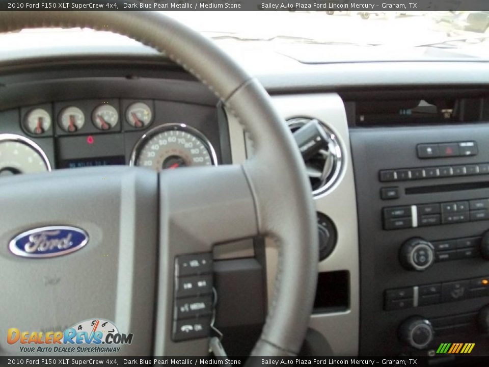 2010 Ford F150 XLT SuperCrew 4x4 Dark Blue Pearl Metallic / Medium Stone Photo #3