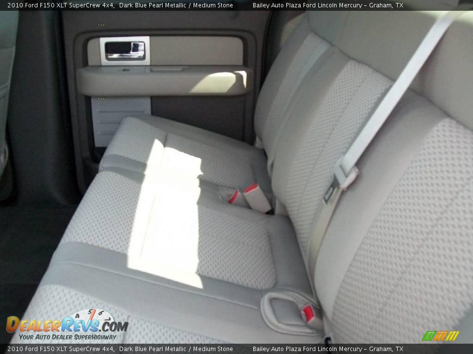 2010 Ford F150 XLT SuperCrew 4x4 Dark Blue Pearl Metallic / Medium Stone Photo #4