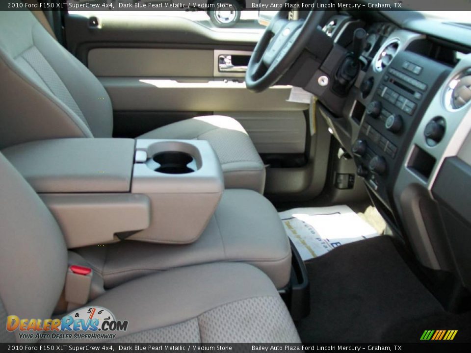 2010 Ford F150 XLT SuperCrew 4x4 Dark Blue Pearl Metallic / Medium Stone Photo #6