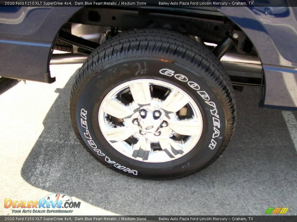 2010 Ford F150 XLT SuperCrew 4x4 Dark Blue Pearl Metallic / Medium Stone Photo #7