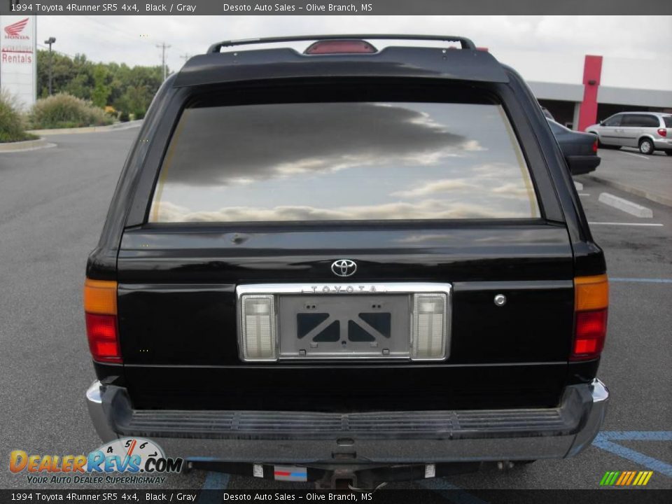 1994 Toyota 4Runner SR5 4x4 Black / Gray Photo #7