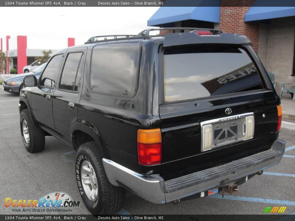 1994 Toyota 4Runner SR5 4x4 Black / Gray Photo #8
