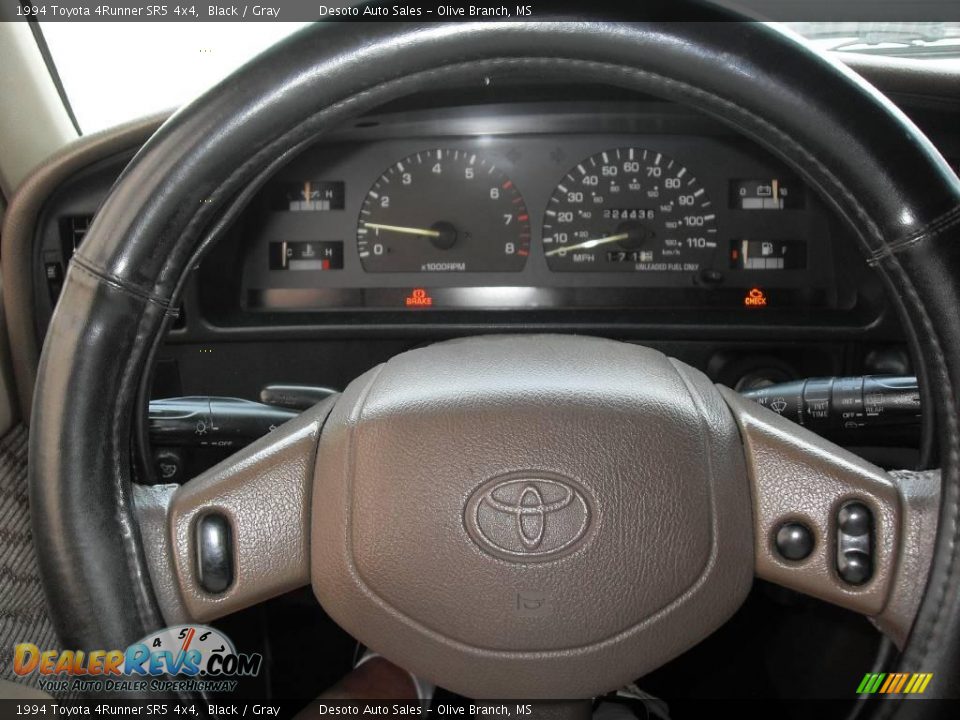 1994 Toyota 4Runner SR5 4x4 Black / Gray Photo #11