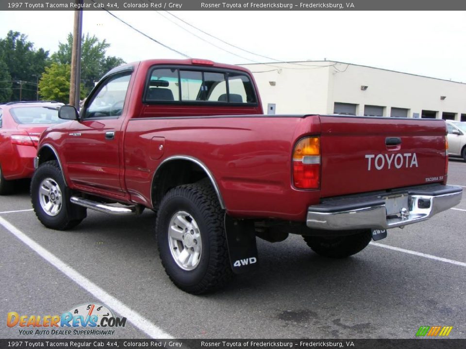 1997 Toyota Tacoma Regular Cab 4x4 Colorado Red Grey Photo 4