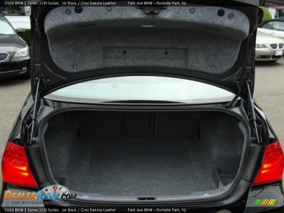 2009 BMW 3 Series 328i Sedan Jet Black / Grey Dakota Leather Photo #18