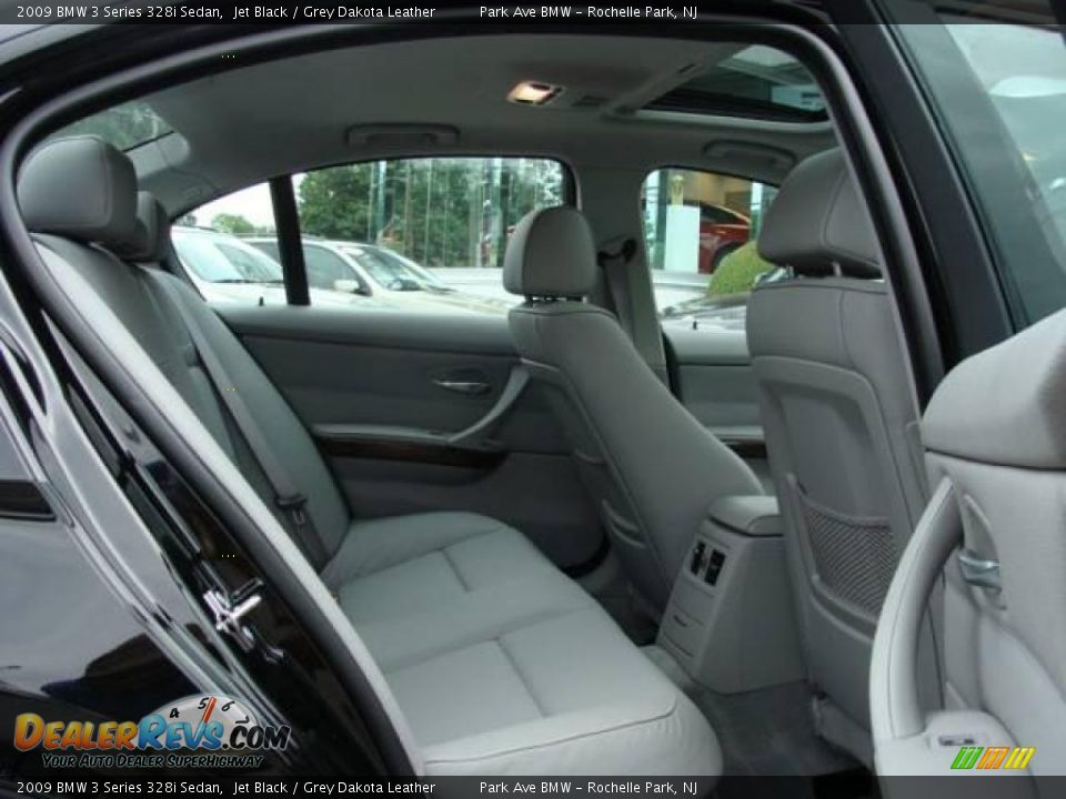 2009 BMW 3 Series 328i Sedan Jet Black / Grey Dakota Leather Photo #20