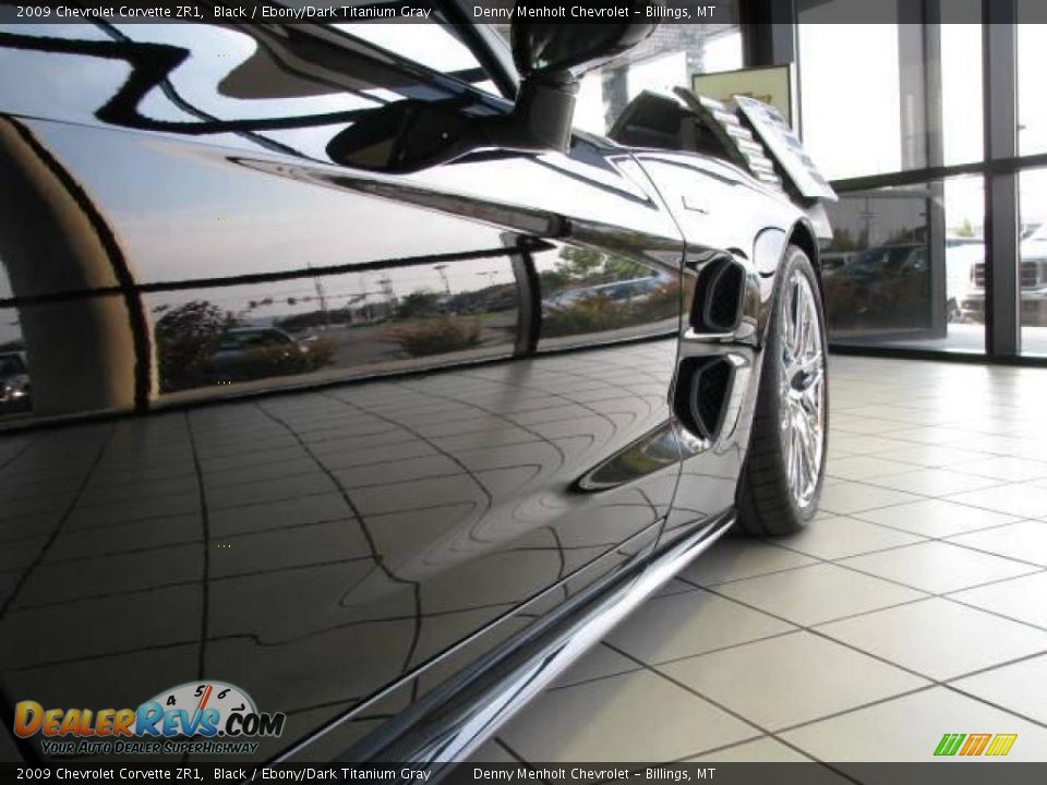 2009 Chevrolet Corvette ZR1 Black / Ebony/Dark Titanium Gray Photo #4