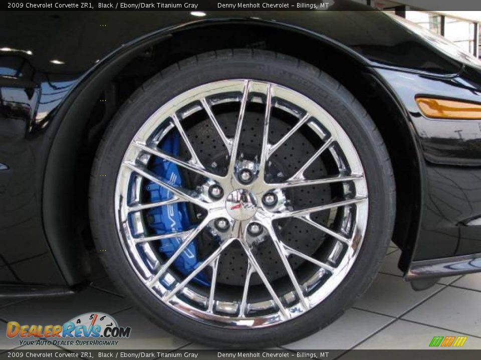 2009 Chevrolet Corvette ZR1 Black / Ebony/Dark Titanium Gray Photo #6