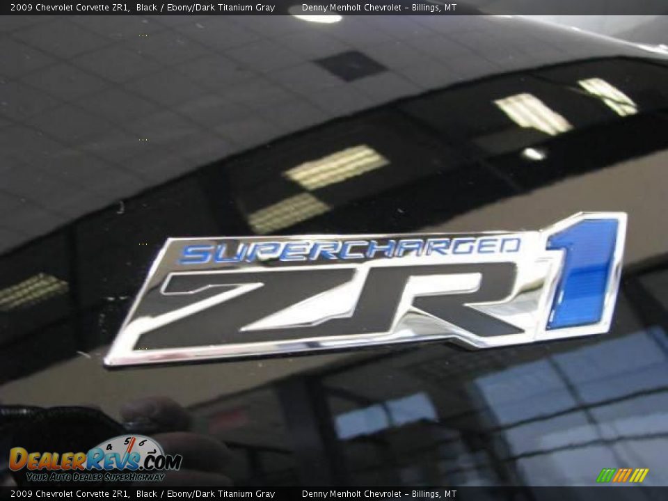 2009 Chevrolet Corvette ZR1 Black / Ebony/Dark Titanium Gray Photo #7