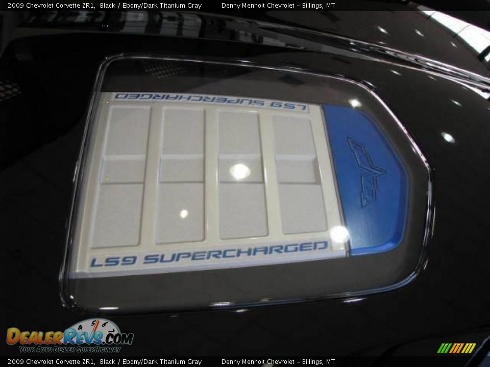 2009 Chevrolet Corvette ZR1 Black / Ebony/Dark Titanium Gray Photo #8