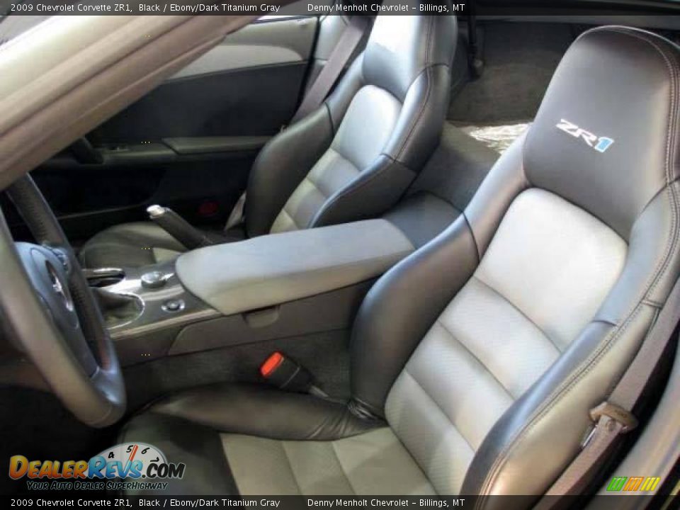 2009 Chevrolet Corvette ZR1 Black / Ebony/Dark Titanium Gray Photo #9