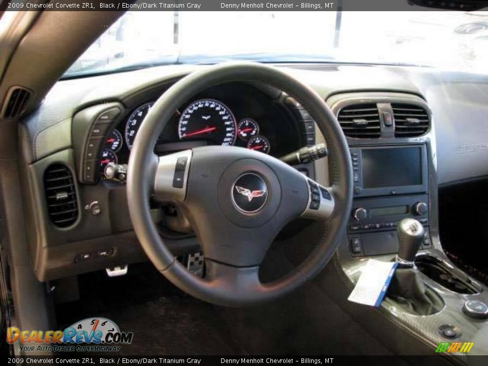 2009 Chevrolet Corvette ZR1 Black / Ebony/Dark Titanium Gray Photo #10