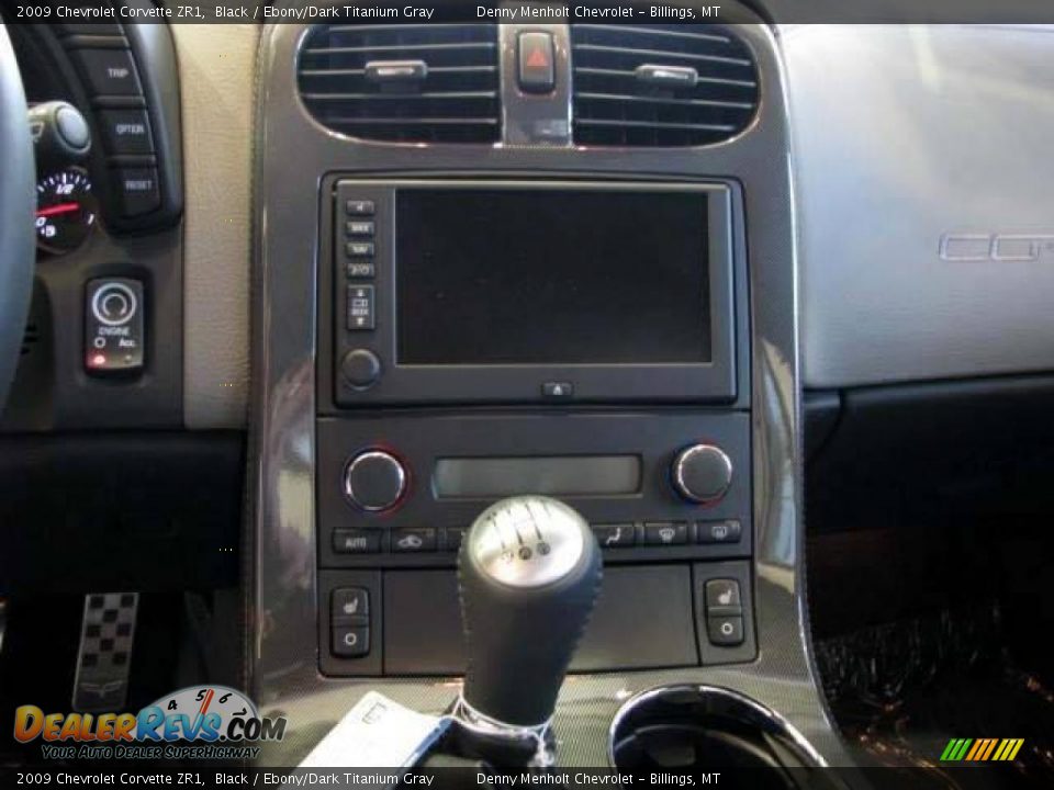 2009 Chevrolet Corvette ZR1 Black / Ebony/Dark Titanium Gray Photo #13