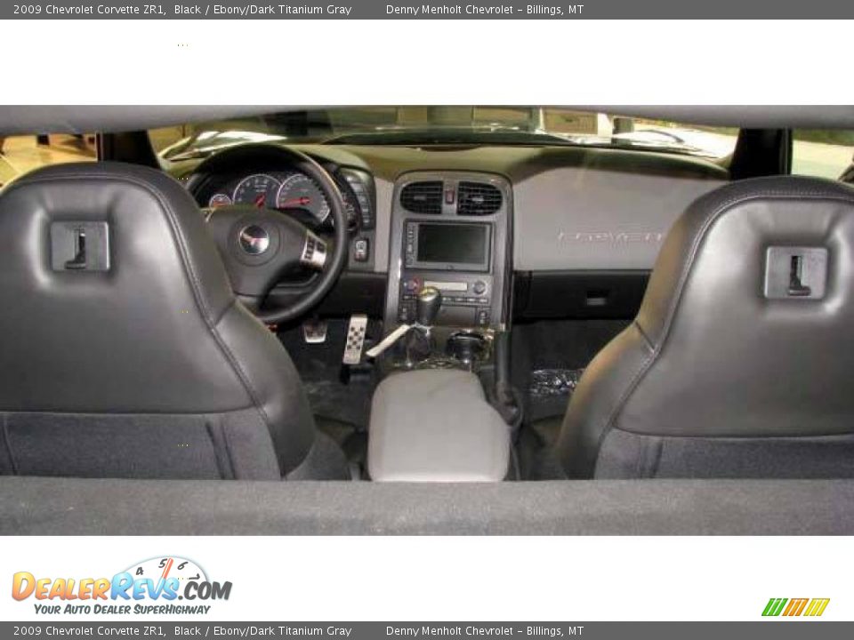 2009 Chevrolet Corvette ZR1 Black / Ebony/Dark Titanium Gray Photo #14