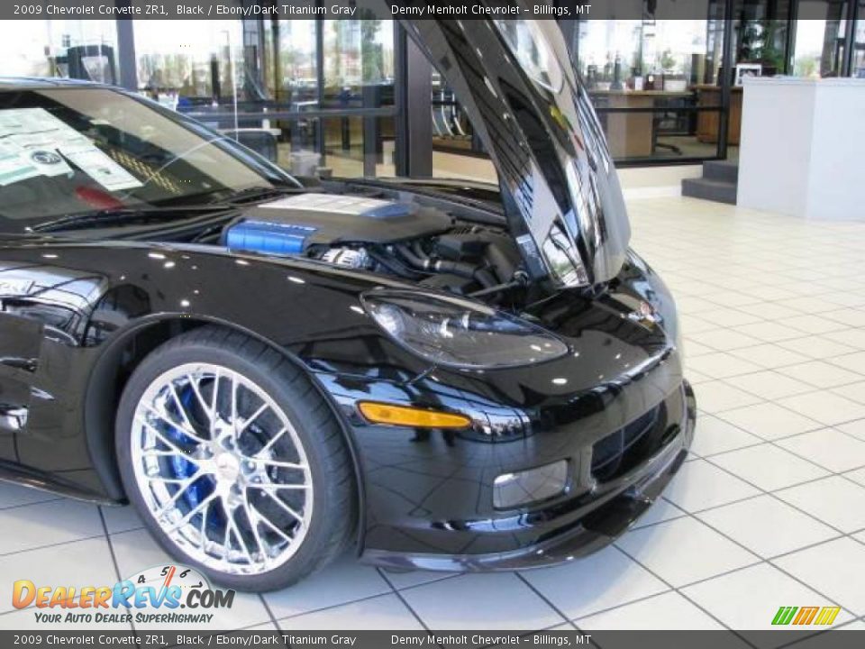 2009 Chevrolet Corvette ZR1 Black / Ebony/Dark Titanium Gray Photo #16