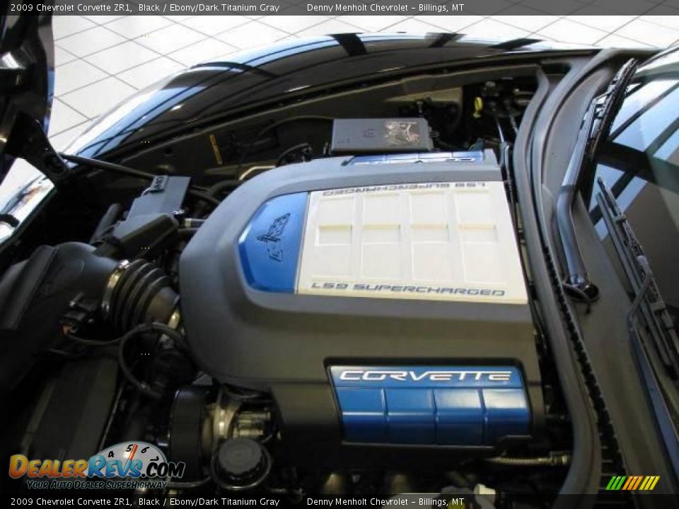 2009 Chevrolet Corvette ZR1 Black / Ebony/Dark Titanium Gray Photo #17