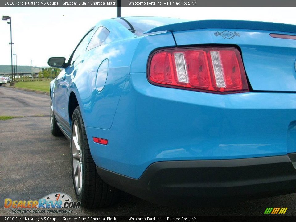 2010 Ford Mustang V6 Coupe Grabber Blue / Charcoal Black Photo #7