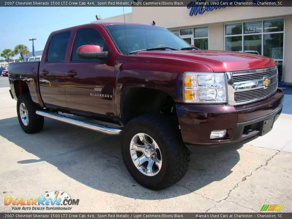 2007 Chevrolet Silverado 1500 LTZ Crew Cab 4x4 Sport Red Metallic / Light Cashmere/Ebony Black Photo #2