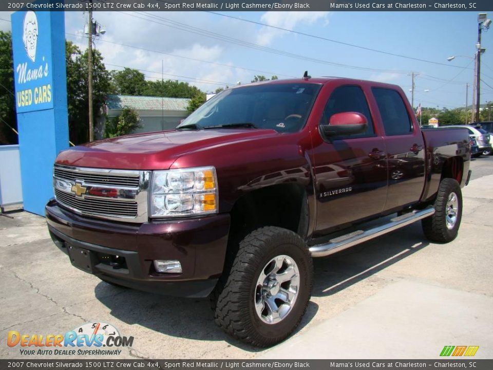 2007 Chevrolet Silverado 1500 LTZ Crew Cab 4x4 Sport Red Metallic / Light Cashmere/Ebony Black Photo #4