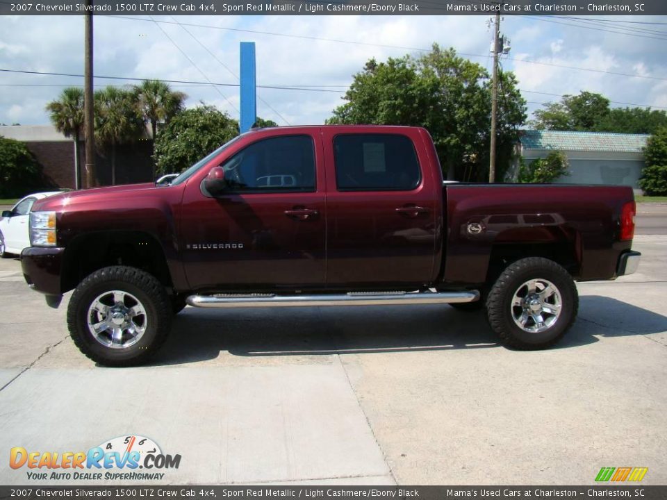 2007 Chevrolet Silverado 1500 LTZ Crew Cab 4x4 Sport Red Metallic / Light Cashmere/Ebony Black Photo #5