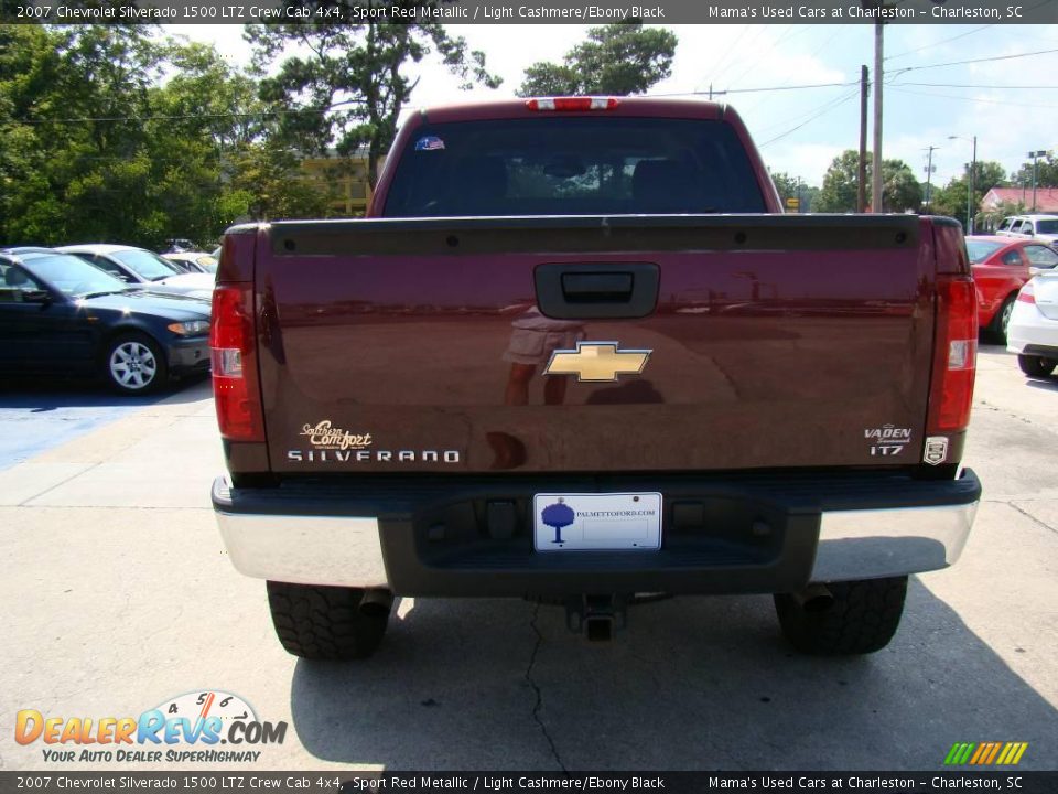 2007 Chevrolet Silverado 1500 LTZ Crew Cab 4x4 Sport Red Metallic / Light Cashmere/Ebony Black Photo #7