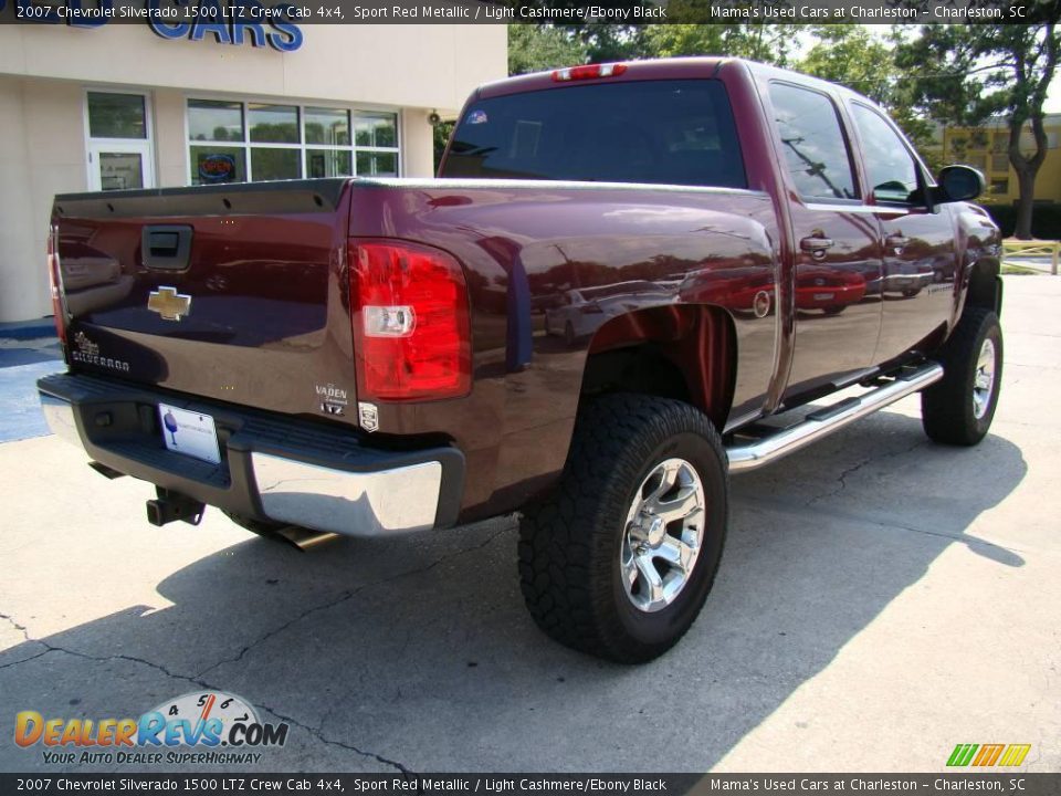 2007 Chevrolet Silverado 1500 LTZ Crew Cab 4x4 Sport Red Metallic / Light Cashmere/Ebony Black Photo #8