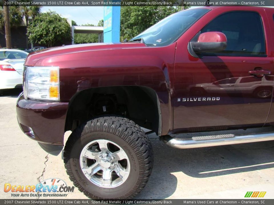 2007 Chevrolet Silverado 1500 LTZ Crew Cab 4x4 Sport Red Metallic / Light Cashmere/Ebony Black Photo #22