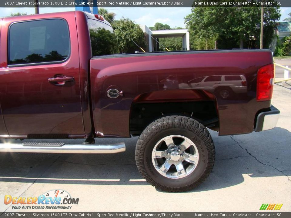 2007 Chevrolet Silverado 1500 LTZ Crew Cab 4x4 Sport Red Metallic / Light Cashmere/Ebony Black Photo #23