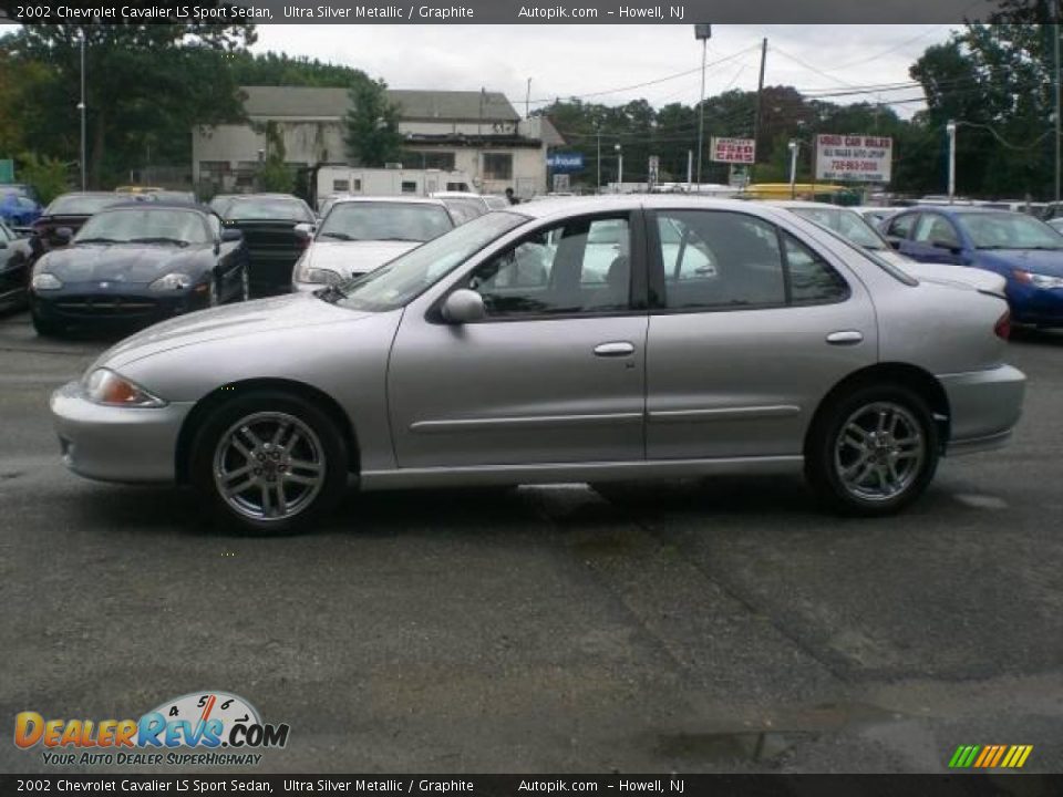 2002 Chevrolet Cavalier LS Sport Sedan Ultra Silver Metallic / Graphite Photo #4