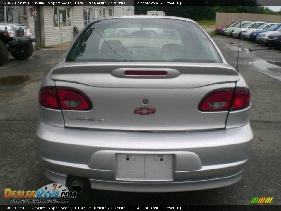 2002 Chevrolet Cavalier LS Sport Sedan Ultra Silver Metallic / Graphite Photo #6