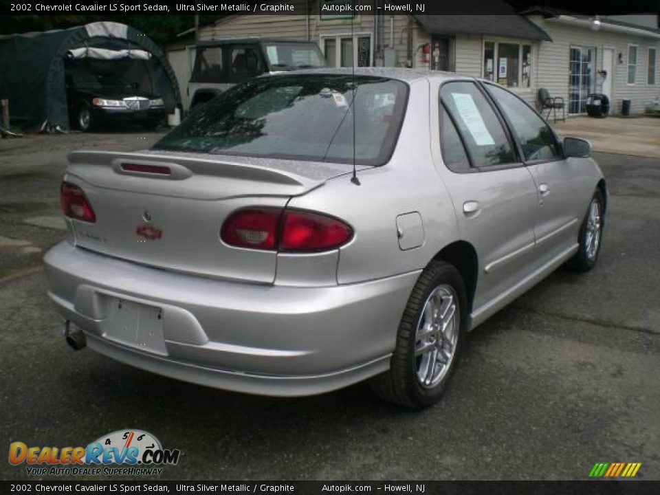 2002 Chevrolet Cavalier LS Sport Sedan Ultra Silver Metallic / Graphite Photo #7