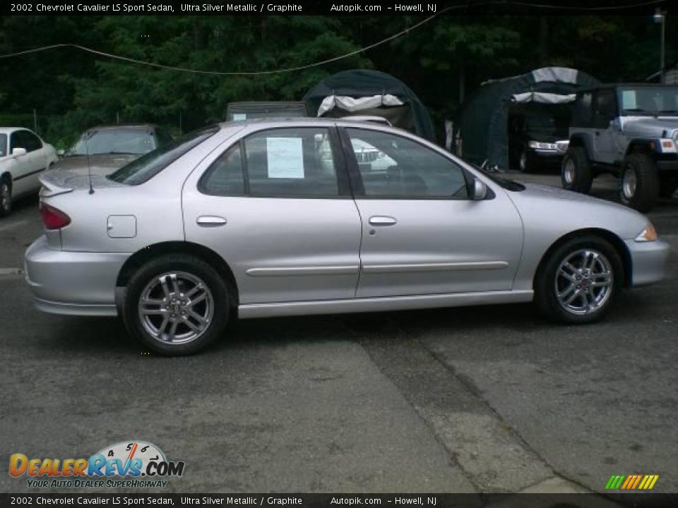 2002 Chevrolet Cavalier LS Sport Sedan Ultra Silver Metallic / Graphite Photo #8