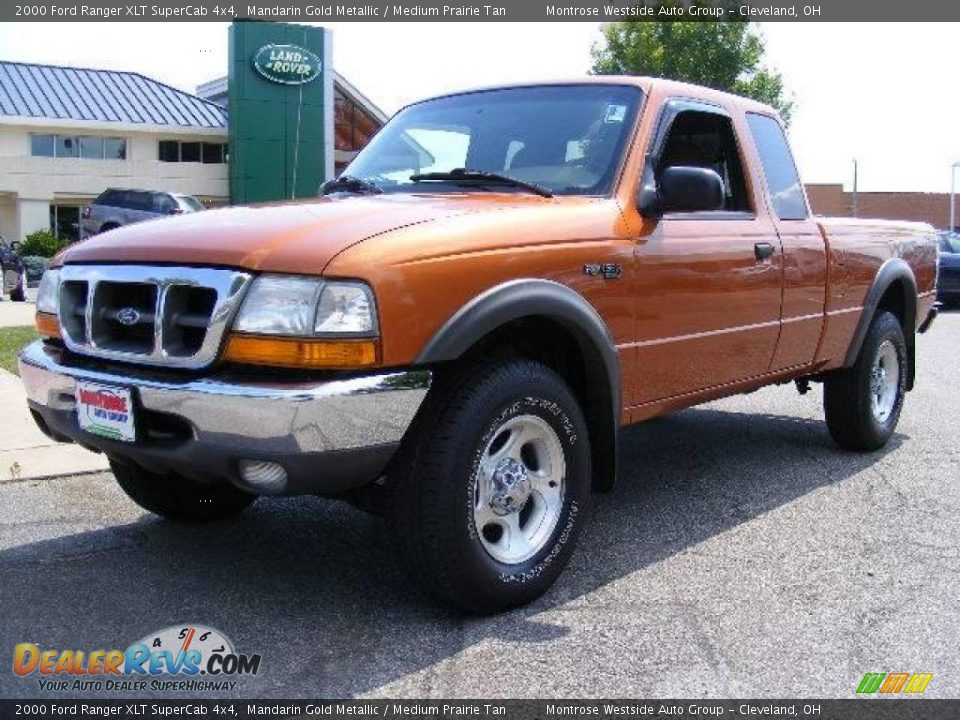 2000 Ford Ranger XLT SuperCab 4x4 Mandarin Gold Metallic / Medium Prairie Tan Photo #1