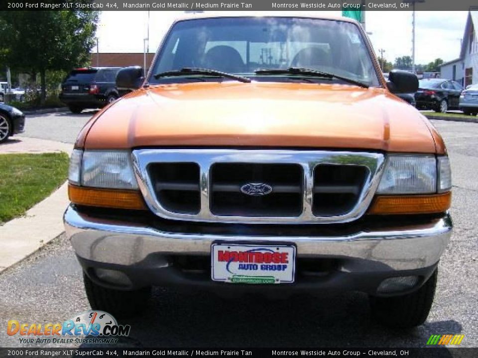 2000 Ford Ranger XLT SuperCab 4x4 Mandarin Gold Metallic / Medium Prairie Tan Photo #8