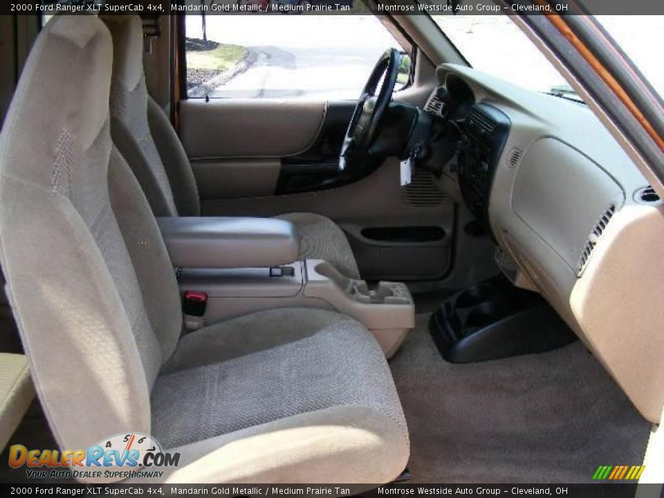 2000 Ford Ranger XLT SuperCab 4x4 Mandarin Gold Metallic / Medium Prairie Tan Photo #13