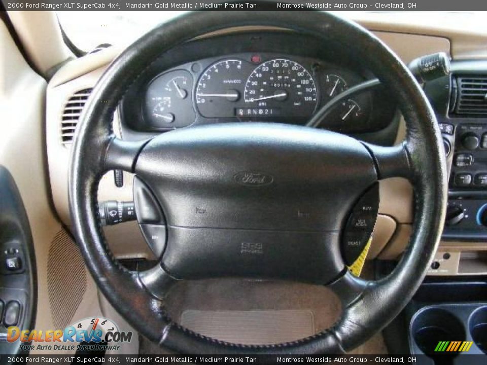 2000 Ford Ranger XLT SuperCab 4x4 Mandarin Gold Metallic / Medium Prairie Tan Photo #17