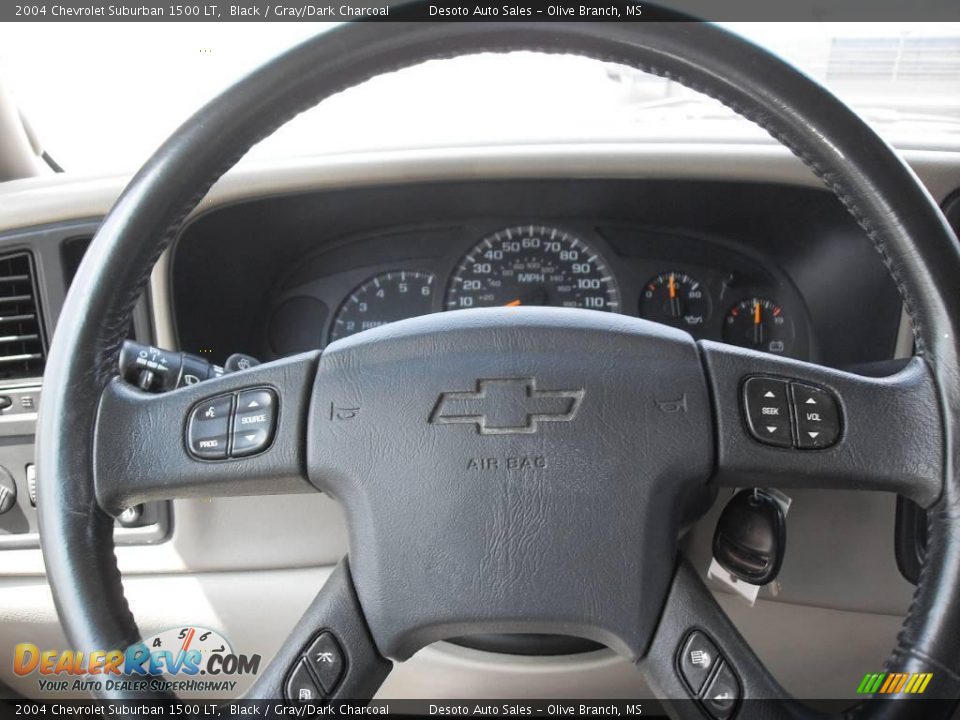 2004 Chevrolet Suburban 1500 LT Black / Gray/Dark Charcoal Photo #10