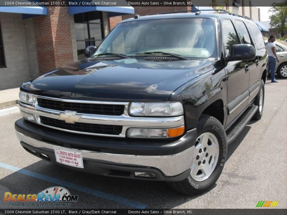 2004 Chevrolet Suburban 1500 LT Black / Gray/Dark Charcoal Photo #24