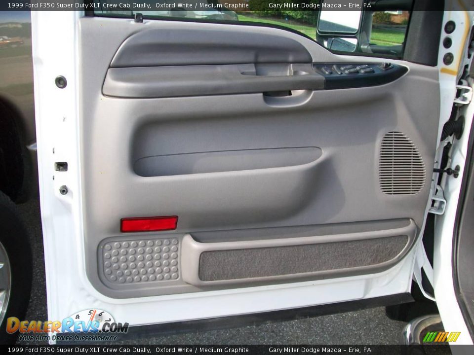 1999 Ford F350 Super Duty XLT Crew Cab Dually Oxford White / Medium Graphite Photo #10