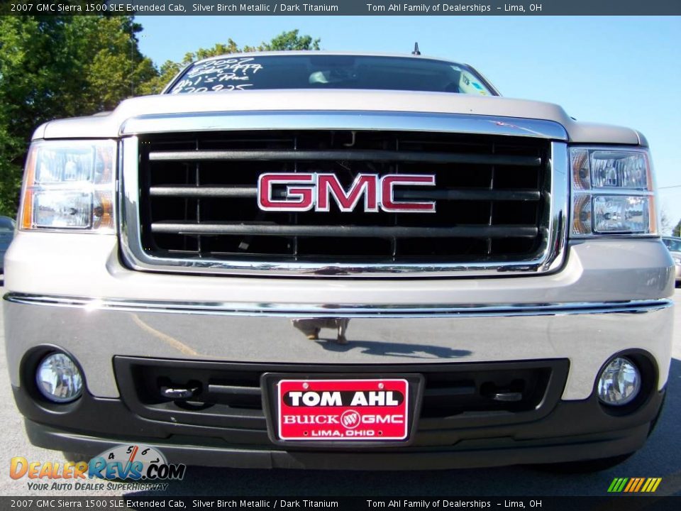 2007 GMC Sierra 1500 SLE Extended Cab Silver Birch Metallic / Dark Titanium Photo #3