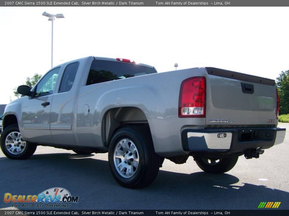 2007 GMC Sierra 1500 SLE Extended Cab Silver Birch Metallic / Dark Titanium Photo #4