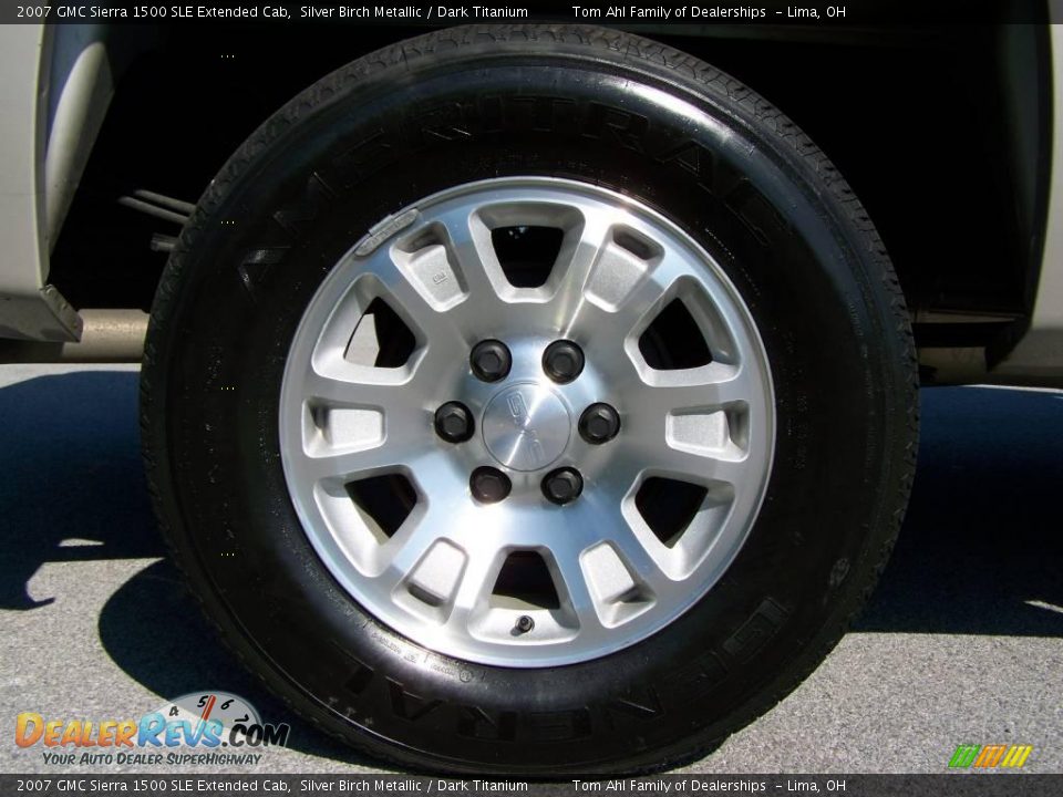 2007 GMC Sierra 1500 SLE Extended Cab Silver Birch Metallic / Dark Titanium Photo #8